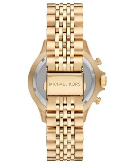 mk bayville gold-tone watch in gold one size michael kors|Gold.